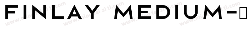 Finlay Medium字体转换